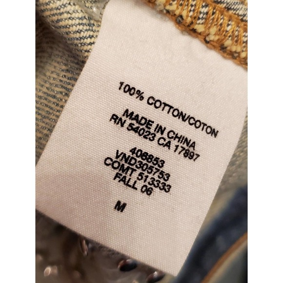 Limited-Edition Medal Gear Blue Denim Cotton Long Sleeve Buttons Front Jacket M - Picture 8 of 10